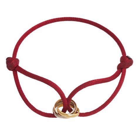 red cord bracelet cartier|trinity bracelets by cartier.